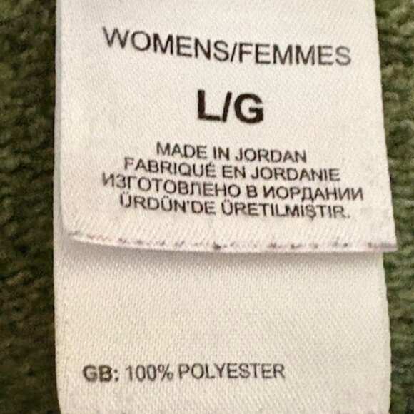 The North Face Shawl Collar 2-Button Fleece Lined Sweater  - Olive/Gray  - L - Picture 9 of 12